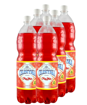 Celestynka - napój gazowany o smaku Oranżada - 1,5 l x 6 szt.