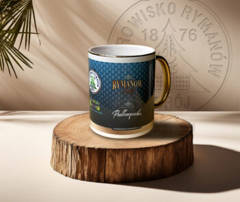 Kubek 330 ml z logo Uzdrowiska Rymanów, wzór nr 3