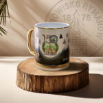 Kubek 330 ml z logo Uzdrowiska Rymanów, wzór nr 1